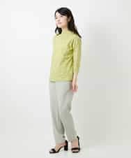 NHKHF91150 GIANNI LO GIUDICE(小さいサイズ)(メゾン ドゥ サンク) ドット柄ボトルネックカットソー グリーン