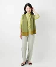 NHKHF91150 GIANNI LO GIUDICE(小さいサイズ)(メゾン ドゥ サンク) ドット柄ボトルネックカットソー グリーン