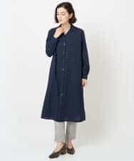 NHLAF87180 GIANNI LO GIUDICE(小さいサイズ)(メゾン ドゥ サンク) デニムプリントハイテンションストレッチパンツ ライトグレー