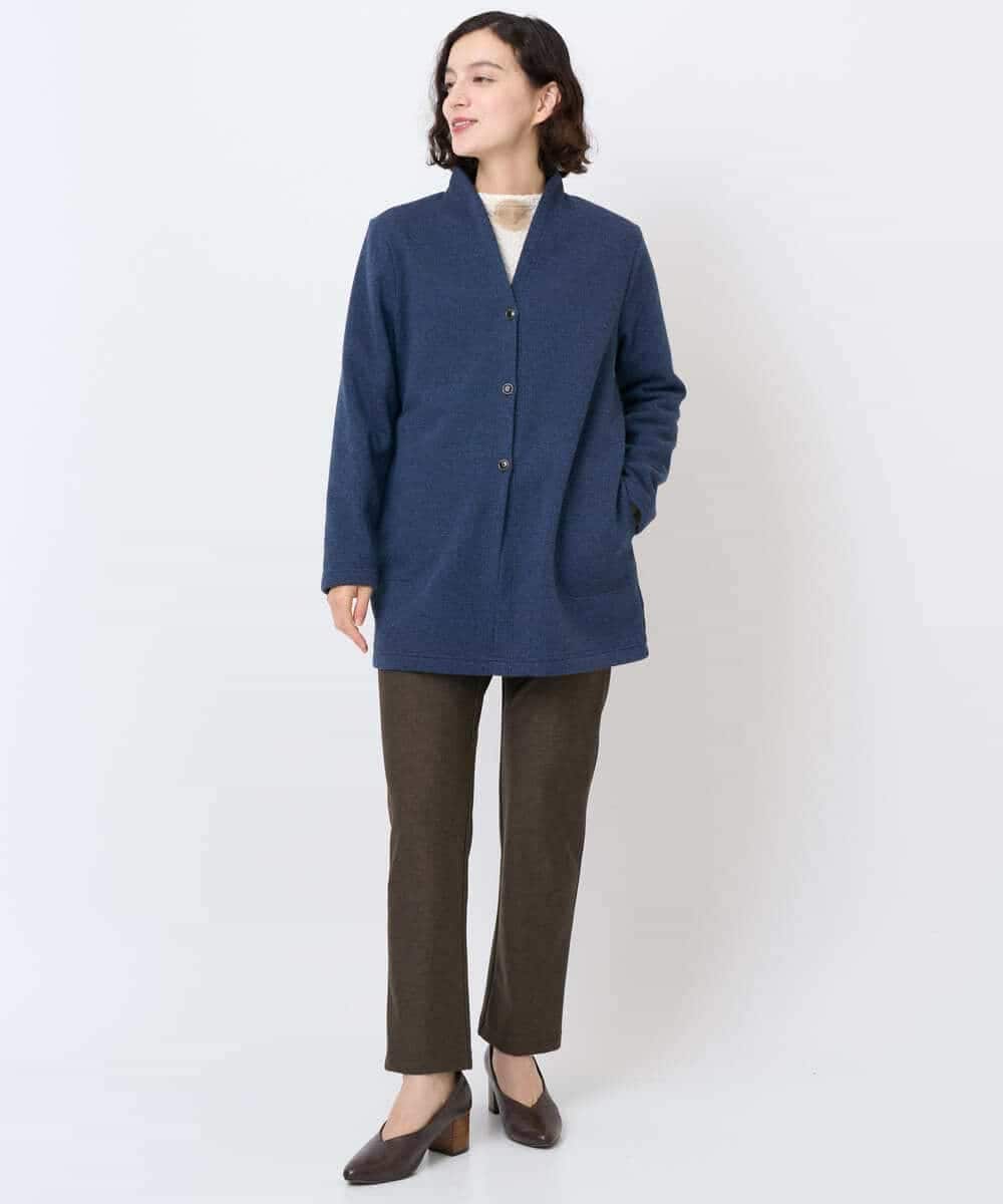 NHLAF87180 GIANNI LO GIUDICE(小さいサイズ)(メゾン ドゥ サンク) デニムプリントハイテンションストレッチパンツ ライトグレー