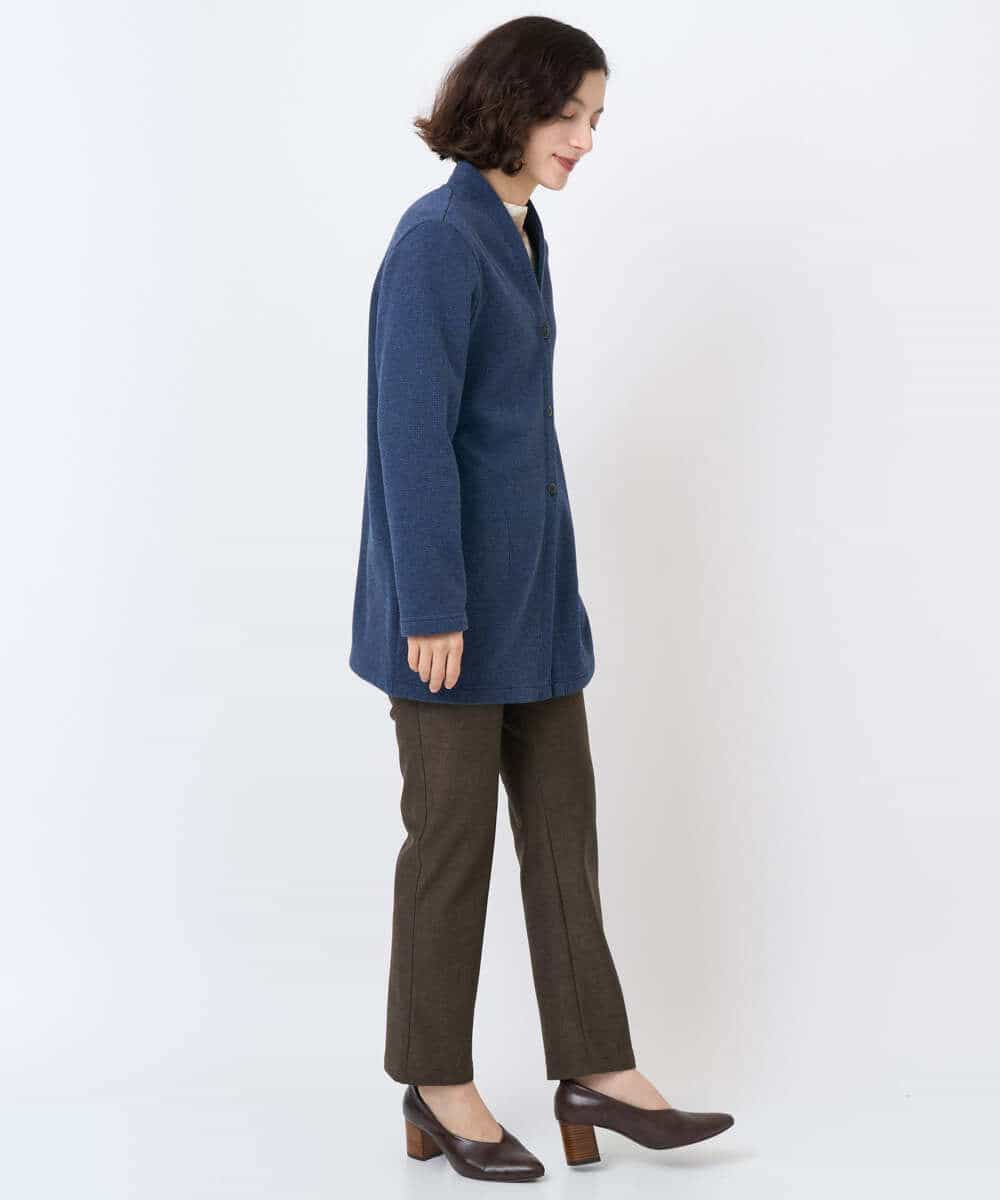 NHLAF87180 GIANNI LO GIUDICE(小さいサイズ)(メゾン ドゥ サンク) デニムプリントハイテンションストレッチパンツ ライトグレー