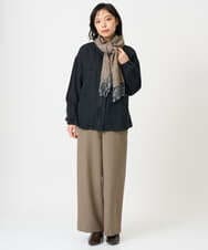 NHLAI89210 GIANNI LO GIUDICE(小さいサイズ)(メゾン ドゥ サンク) [セットアップ対応]チェック柄ワイドストレートパンツ グレー