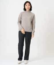NHLAI91200 GIANNI LO GIUDICE(小さいサイズ)(メゾン ドゥ サンク) ヘリンボーンストレートパンツ ベージュ