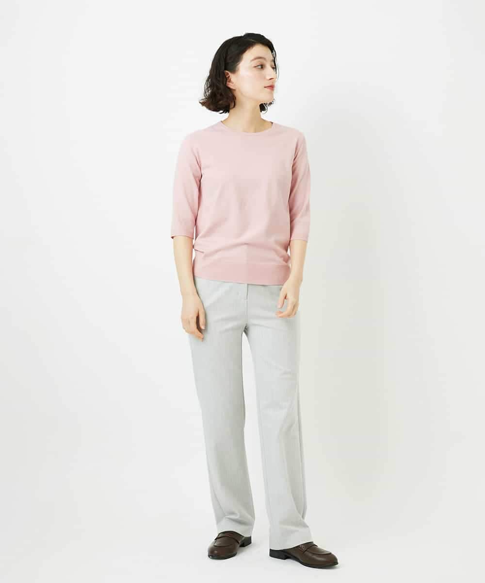 NHLEF82180 GIANNI LO GIUDICE(小さいサイズ)(メゾン ドゥ サンク) [新色追加]アウトファーストストレートパンツ ライトグレー