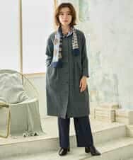NHLJD14300 GIANNI LO GIUDICE(小さいサイズ)(メゾン ドゥ サンク) [セットアップ対応]デニムライクシャンブレーパンツ ネイビー
