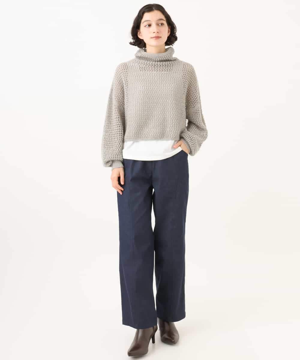 NHLJD14300 GIANNI LO GIUDICE(小さいサイズ)(メゾン ドゥ サンク) [セットアップ対応]デニムライクシャンブレーパンツ ネイビー