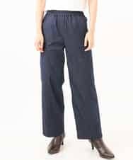 NHLJD14300 GIANNI LO GIUDICE(小さいサイズ)(メゾン ドゥ サンク) [セットアップ対応]デニムライクシャンブレーパンツ ネイビー