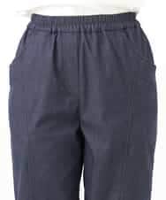 NHLJD14300 GIANNI LO GIUDICE(小さいサイズ)(メゾン ドゥ サンク) [セットアップ対応]デニムライクシャンブレーパンツ ネイビー