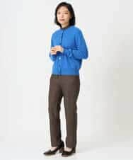 NHSAI87390 GIANNI LO GIUDICE(小さいサイズ)(メゾン ドゥ サンク) カシミヤクルーネックカーディガン ブルー