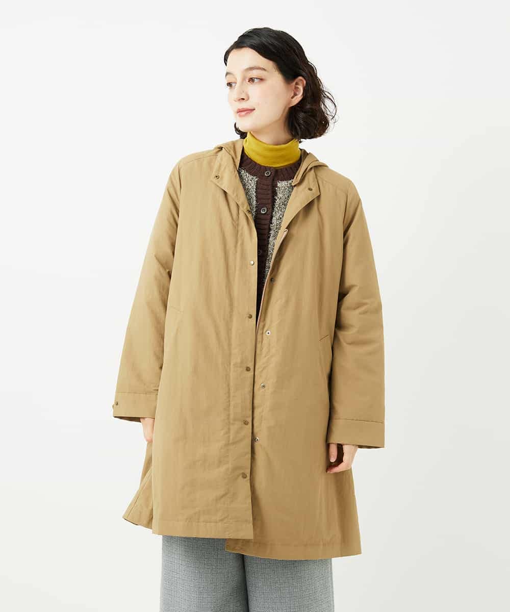 NHUAF84490 GIANNI LO GIUDICE(小さいサイズ)(メゾン ドゥ サンク) ナイロンタスランダウンコート ベージュ