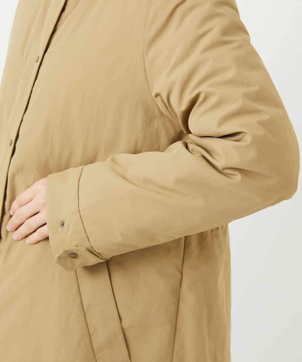 NHUAF84490 GIANNI LO GIUDICE(小さいサイズ)(メゾン ドゥ サンク) ナイロンタスランダウンコート ベージュ