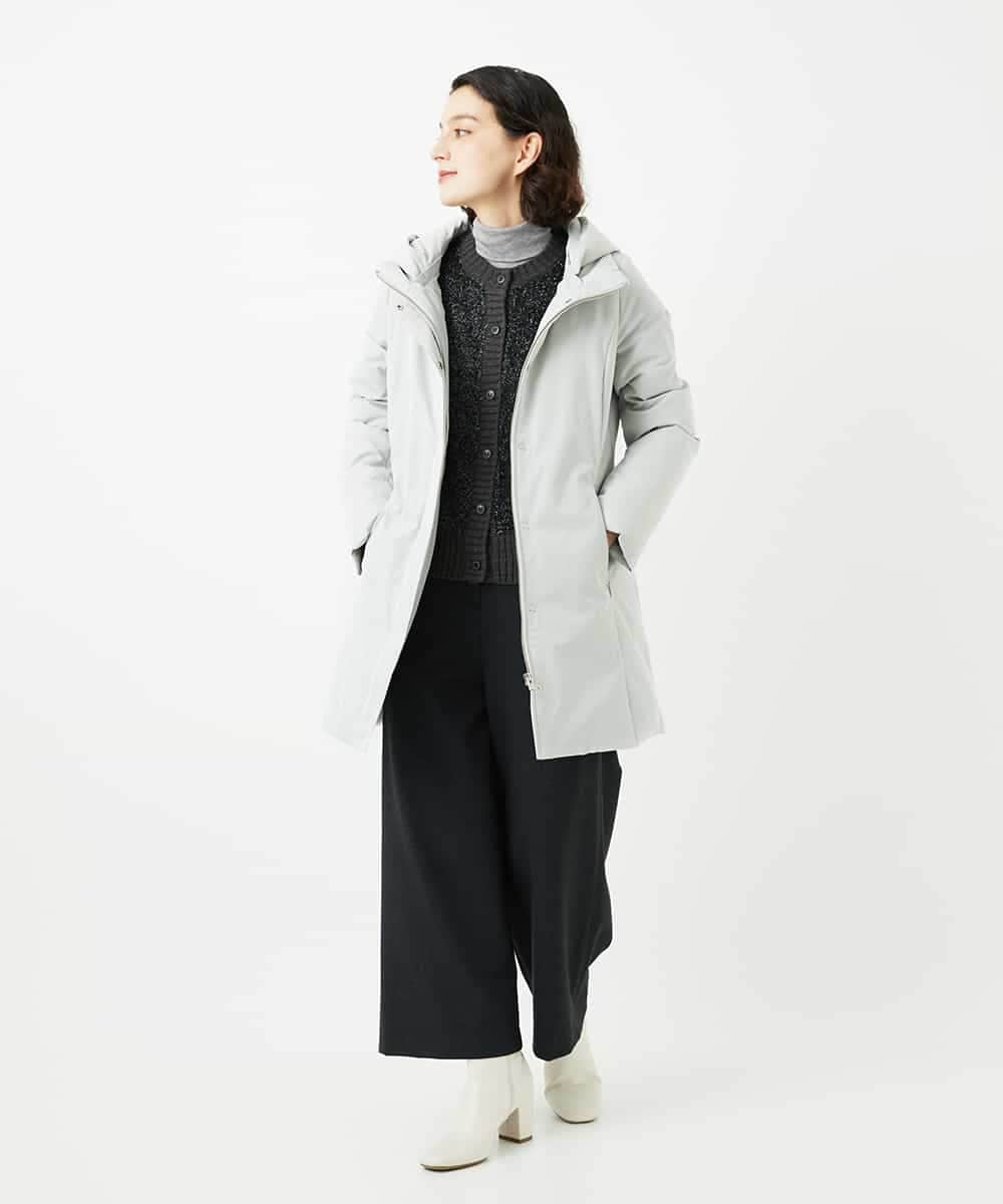 NHUAF85590 GIANNI LO GIUDICE(小さいサイズ)(メゾン ドゥ サンク) ストレッチタフタダウンコート ライトベージュ