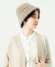 NK7AE10160 GIANNI LO GIUDICE(ジャンニ ロ ジュディチェ) グラデシャギークロッシェハット ピンク