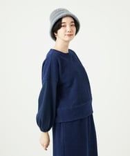 NK7AE10160 GIANNI LO GIUDICE(ジャンニ ロ ジュディチェ) グラデシャギークロッシェハット ライトグレー