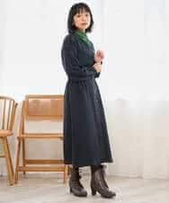 NR3AH40110 GIANNI LO GIUDICE(小さいサイズ)(メゾン ドゥ サンク) ペイズリープリントミニスクエアスカーフ グリーン