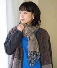 NR3AH41110 GIANNI LO GIUDICE(小さいサイズ)(メゾン ドゥ サンク) イタリーチェックストール ベージュ