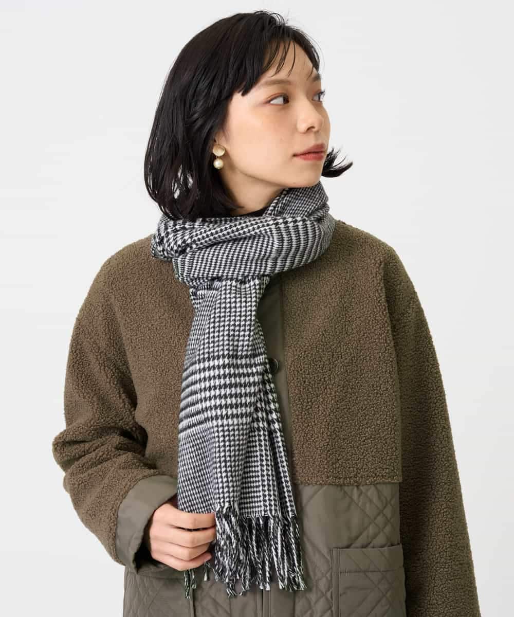 NR3AH41110 GIANNI LO GIUDICE(小さいサイズ)(メゾン ドゥ サンク) イタリーチェックストール ダークグレー