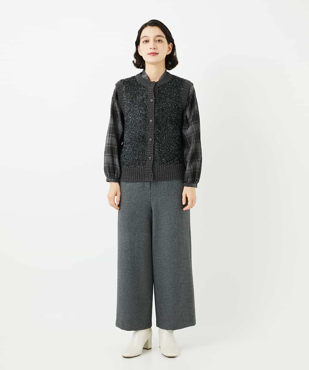 NSBAF85230 Maison de CINQ(メゾン ドゥ サンク) シアーチェックボウタイブラウス アイボリー