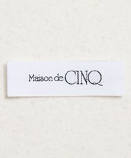 NSKAF80190 Maison de CINQ(メゾン ドゥ サンク) ダンボールニットロゴプリントプルオーバー ライトグレー