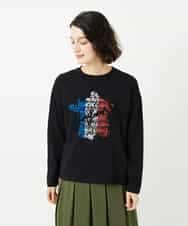 NSKAF97170 Maison de CINQ(メゾン ドゥ サンク) ロゴ刺繍コットンカットソー ブルーグリーン
