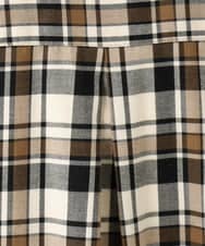 OLBLA13099 eur3(エウルキューブ) 【大きいサイズ】チェック柄ネルシャツ モカ(84)
