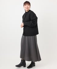 OLCAD10099 eur3(エウルキューブ) 【大きいサイズ】2WAYカーディガン ブラック(94)