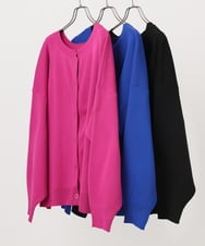 OLCAD10099 eur3(エウルキューブ) 【大きいサイズ】2WAYカーディガン ブラック(94)