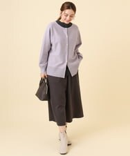 OLCCD01074 eur3(エウルキューブ) 【大きいサイズ/a.v.v×eur3】2WAYカーディガン ラベンダー(60)