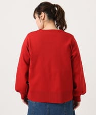 OLCKA04099 eur3(エウルキューブ) 【大きいサイズ】ジップカーディガン レッド(05)