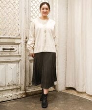 OLCKA04099 eur3(エウルキューブ) 【大きいサイズ】ジップカーディガン アイボリー(80)