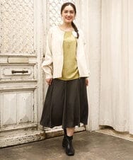 OLCKA04099 eur3(エウルキューブ) 【大きいサイズ】ジップカーディガン アイボリー(80)