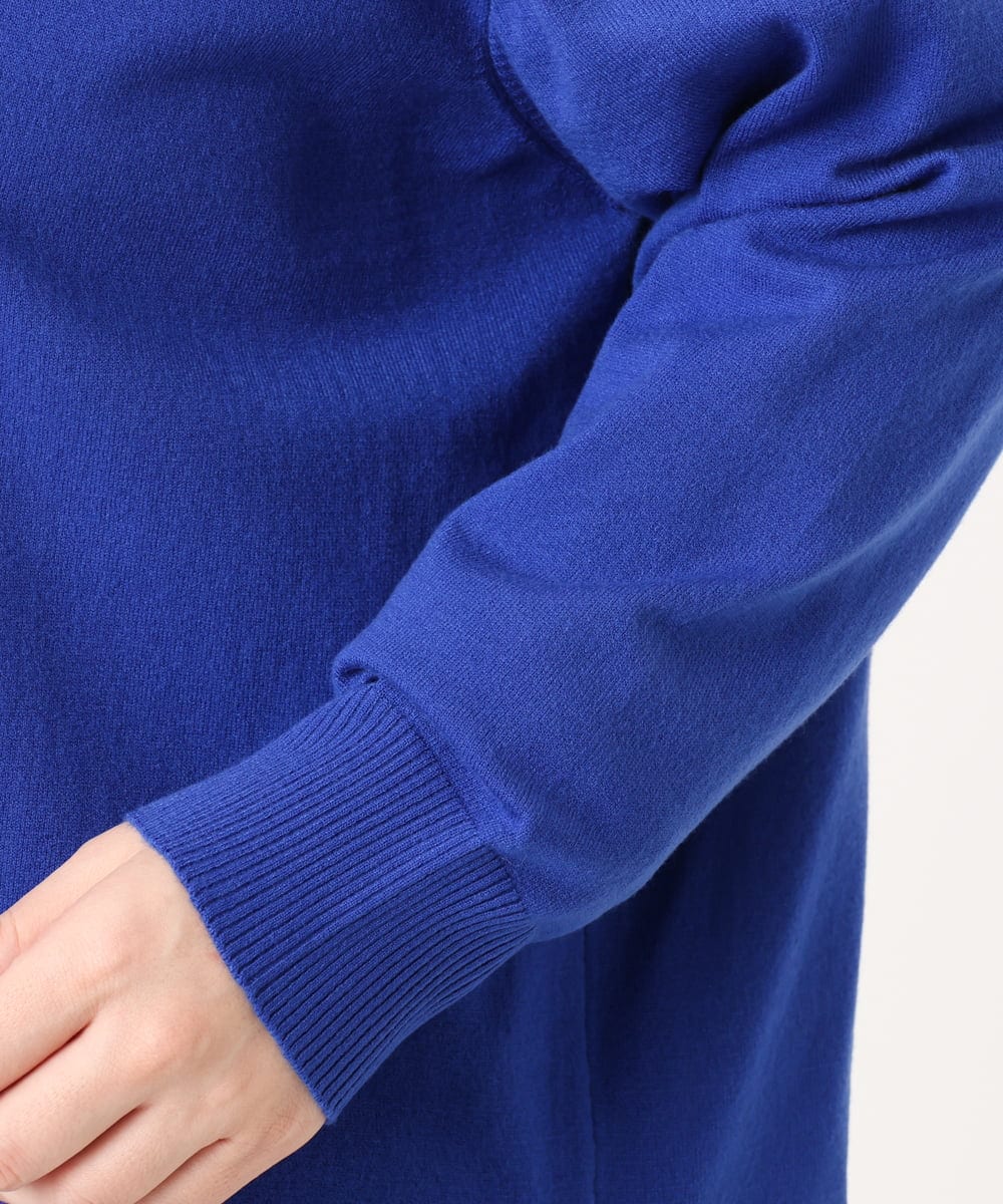OLCKA05099 eur3(エウルキューブ) 【大きいサイズ/洗える】Vネックカーディガン ブルー(55)