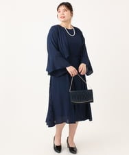 OLCLA06099 eur3(エウルキューブ) 【大きいサイズ】レースコンビボレロ ネイビー(57)