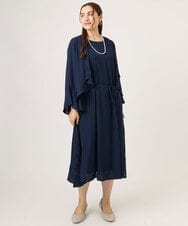 OLCLA06099 eur3(エウルキューブ) 【大きいサイズ】レースコンビボレロ ネイビー(57)