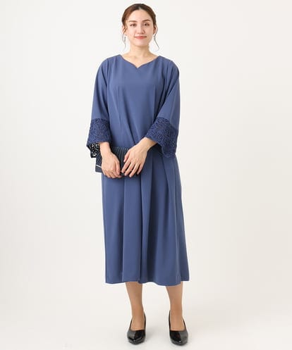 OLEAA11179 eur3 【大きいサイズ/11号サイズあり】レーススリーブドレス