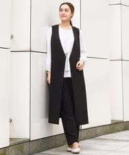 OLEBD20179 eur3(エウルキューブ) 【大きいサイズ/11号サイズあり/洗える/セットアップ対応】Wクロス2WAYワンピース ブラック(94)