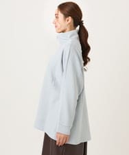 OLECD09099 eur3(エウルキューブ) 【大きいサイズ】ハーフジップダンボールプルオーバー ライトブルー(50)