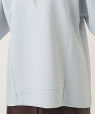 OLECD09099 eur3(エウルキューブ) 【大きいサイズ】ハーフジップダンボールプルオーバー ライトブルー(50)