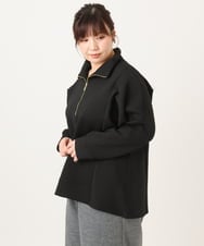 OLECD09099 eur3(エウルキューブ) 【大きいサイズ】ハーフジップダンボールプルオーバー ブラック(94)