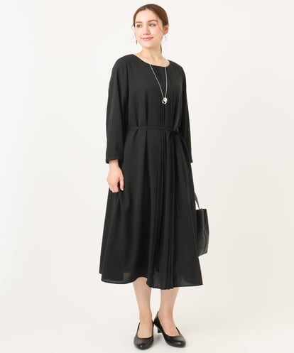 OLEDD05189 eur3 【大きいサイズ】フロントプリーツワンピース