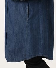 OLEDD10129 eur3(エウルキューブ) 【大きいサイズ】デニムフーディ―シャツチュニック ネイビー(57)