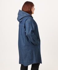 OLEDD10129 eur3(エウルキューブ) 【大きいサイズ】デニムフーディ―シャツチュニック ネイビー(57)