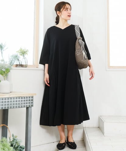 OLEFD16169 eur3 【大きいサイズ】ジャージーコンビワンピース