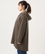 OLEKA06099 eur3(エウルキューブ) 【大きいサイズ】レースアップダンボールフーディー ブラウン(87)