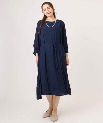 OLELA08179 eur3 【大きいサイズ】サイドレースドレス