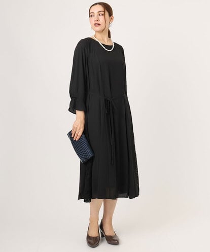OLELA08179 eur3 【大きいサイズ】サイドレースドレス