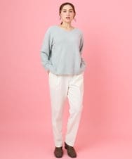 OLFBD17099 eur3(エウルキューブ) 【大きいサイズ】キラキラシャギーニット シルバー(96)