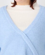 OLFBD18079 eur3(エウルキューブ) 【大きいサイズ/a.v.v×eur3】カシュクール風ニット ライトブルー(50)