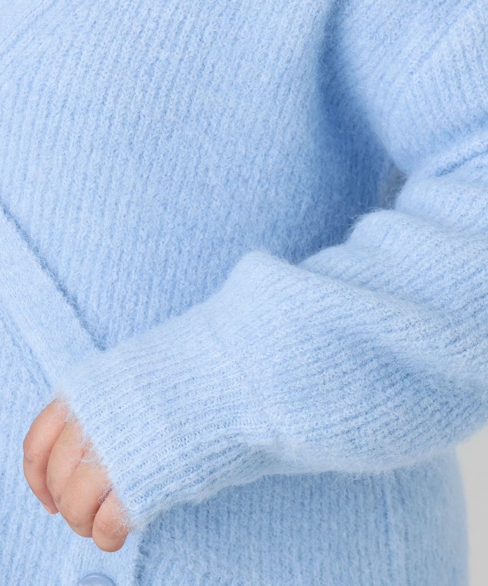OLFBD18079 eur3(エウルキューブ) 【大きいサイズ/a.v.v×eur3】カシュクール風ニット ライトブルー(50)