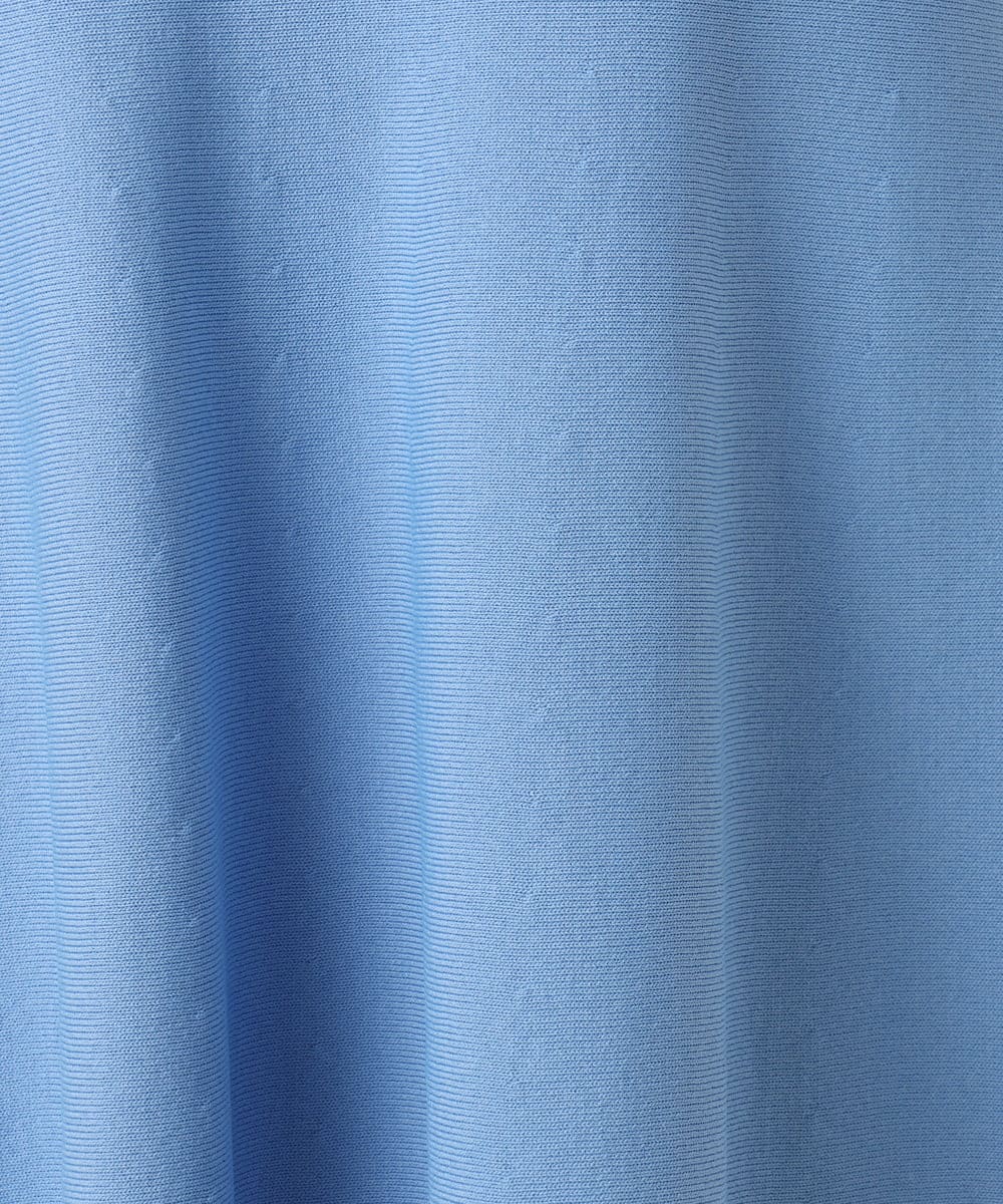OLFCD01089 eur3(エウルキューブ) 【大きいサイズ】ペプラムニット ライトブルー(50)